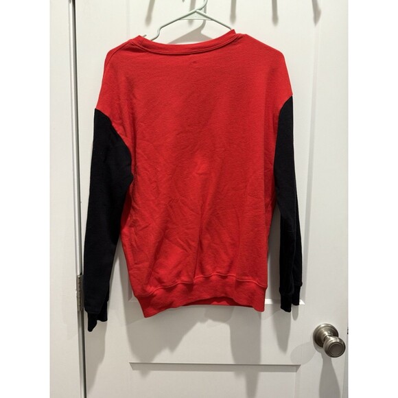 90s Vibe NBA Chicago Bulls Red & Black Medium M  Pullover Sweatshirt Basketball - Picture 4 of 4